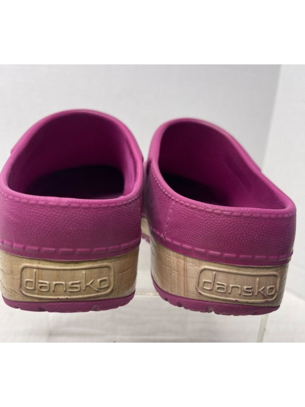 Dansko Kane Womens Fuchsia Slip-On Comfort Casual Work Clogs SZ 37/6.5-7 Stylish - Picture 6 of 9